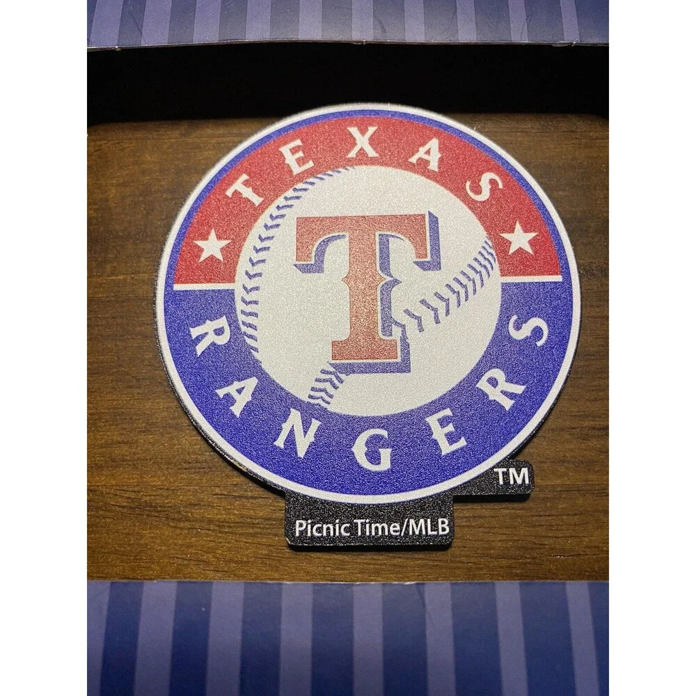 Texas Rangers MLB Pilsner Beer Serving Gift Set In Acacia Wood Case Legacy NIB